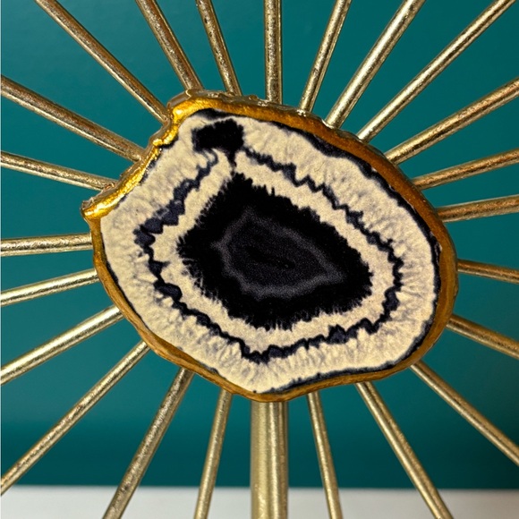 Starburst Omari Medium Agate Soldered Sculpture Mid Century - Picture 2 of 6